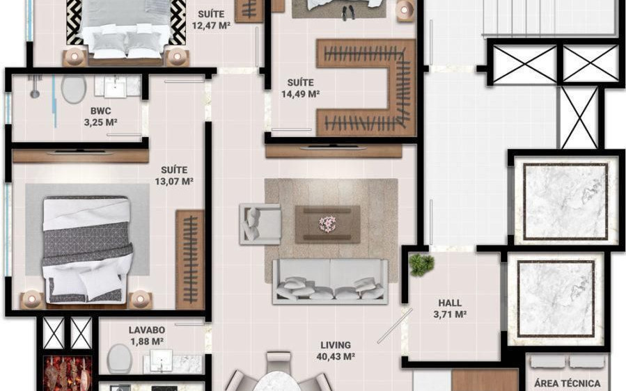 The Garden Residence Apto AP0043RE6G